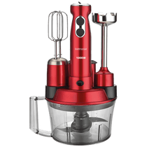 Goldmaster Štapni mikser sa posudom, 5u1, 1000 W, Multipraktik - GM-7239VK Elena Max Dark Red