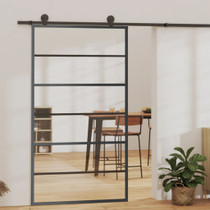 klizna vrata s priborom ESG staklo i aluminij 102 x 205 cm 3081954 klizna vrata s priborom ESG staklo i aluminij 102 x 205 cm 3081954