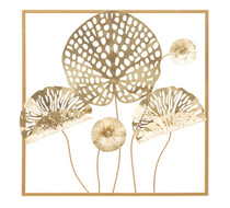 Željezni Zidni Panel Gold Flowers Cm 50x5x50