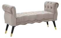 Klupica Paris Grigia/Zlato Cm 120x40x60