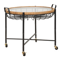 Kafe Stolić Cebu Sa Staklom I Bunarima Cm 70,5x65x57