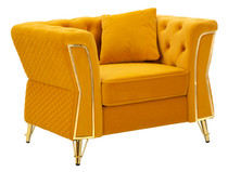 Fotelja Emy Mustard S Jastukom Cm 104x83x76