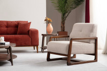 Wing Chair Athena Bergere - bež