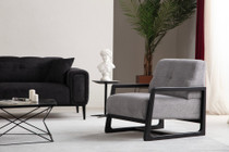 Wing Chair Athena Bergere - svijetlo siva