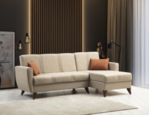 Kutna sofa-krevet Zaden - bež