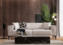 Kauč na razvlačenje s 3 sjedala Horizont - Ecru