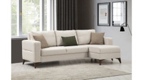 Kutna sofa-krevet Kristal Odmor 2+Kutni - Bež