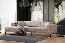 Kutna sofa-krevet Horizont lijevo - svijetlosmeđa