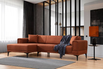 Kutna sofa-krevet Horizont lijevo - crvena pločica Kutna sofa-krevet Horizont lijevo - crvena pločica
