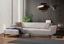 Kutna sofa-krevet Hamlet lijevo - Ecru