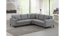 Kutna sofa-krevet Kristal 2+2 - Svijetlo siva