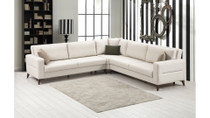 Kutna sofa-krevet Kristal 3+Kutni+3 - Bež
