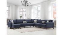 Kutna sofa-krevet Kristal Rest 3+Kutni+3 - Antracit
