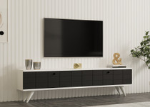 TV stalak Alberi - antracit, bijela