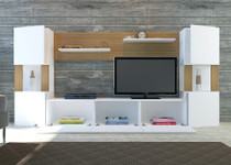 TV jedinica Lore - bijelo, tikovina