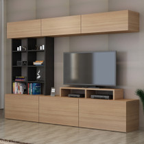 TV jedinica Saša - Teak, Black