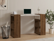 Stol za učenje Handy - orah, bijeli