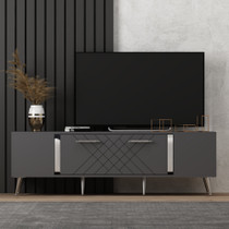TV stalak Detalji - antracit, srebro