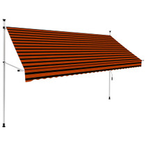 Tenda na ručno uvlačenje 300 cm narančasto-smeđa 145838
