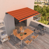 Tenda na ručno uvlačenje 450 x 350 cm narančasto-smeđa 3069200