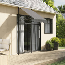 Tenda na uvlačenje antracit 100 x 150 cm od tkanine i čelika 368736