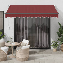 Tenda na ručno uvlačenje bordo 300 x 250 cm 3215298