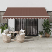 Tenda na ručno uvlačenje smeđa 400 x 300 cm 3215700