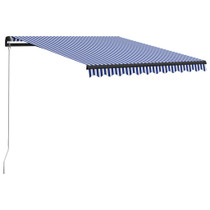 Tenda na ručno uvlačenje 350 x 250 cm plavo-bijela 3055188