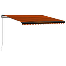 Tenda na ručno uvlačenje 450 x 300 cm narančasto-smeđa 3055195