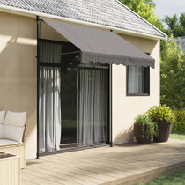 Tenda na uvlačenje antracit 200 x 150 cm od tkanine i čelika 368738