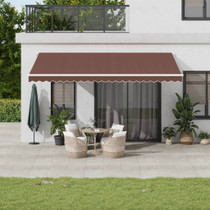 Tenda na ručno uvlačenje smeđa 500 x 300 cm 3215628