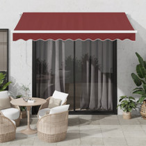 Tenda na ručno uvlačenje bordo 300 x 250 cm 3215228
