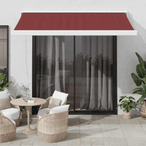 Tenda na ručno uvlačenje bordo 300 x 250 cm 3215313