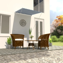 Tenda na uvlačenje 100 x 150 cm plavo-bijela 145889