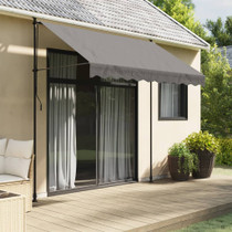 Tenda na uvlačenje antracit 250 x 150 cm od tkanine i čelika 368739