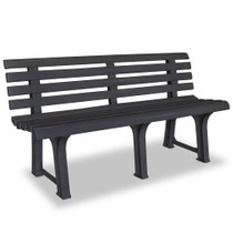 Vrtna klupa 145,5 cm plastična antracit Vrtna klupa 145,5 cm plastična antracit
