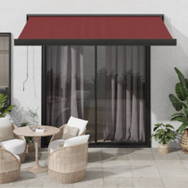 Tenda na ručno uvlačenje bordo 350 x 250 cm 3215319