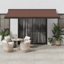 Tenda na ručno uvlačenje smeđa 400 x 300 cm 3215725