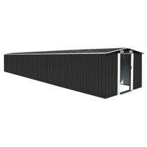 Vrtno spremište antracit 257 x 779 x 181 cm pocinčani čelik 47034