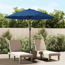 Vanjski suncobran s aluminijskim stupom 270 cm azurnoplavi 47311 Vanjski suncobran s aluminijskim stupom 270 cm azurnoplavi 47311