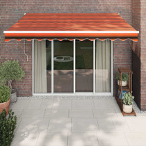 Tenda na uvlačenje narančasto-smeđa 3,5x2,5 m tkanina/aluminij 3154442
