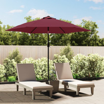 Vrtni suncobran s metalnim stupom 300 cm bordo 313752