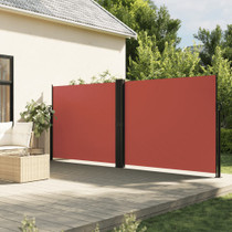 Uvlačiva bočna tenda terakota 160 x 600 cm 4004633