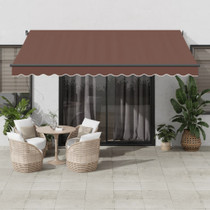 Tenda na ručno uvlačenje smeđa 400 x 300 cm 3310208