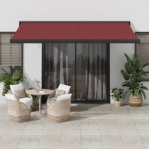 Tenda na ručno uvlačenje bordo 400 x 300 cm 3215320