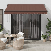 Tenda na ručno uvlačenje smeđa 300 x 250 cm 3215703