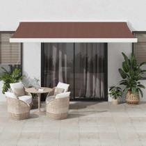 Tenda na ručno uvlačenje smeđa 400 x 300 cm 3215720