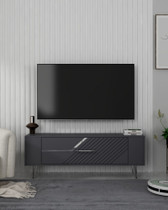 TV stalak Retrolp5 - Antracit, Srebrna