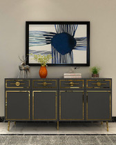 Konzola Belly KB150 - Antracit, Zlatna