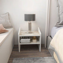 Noćni ormarić Adin - Bijeli, Efez